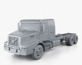 Volvo VHD Axle Back Sleeper Cab Camion Trattore 2005 Modello 3D clay render