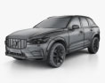 Volvo XC60 R-Design 2020 3Dモデル wire render