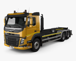 Volvo FM 410 Skip Loader Truck 2014 3D model