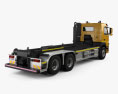 Volvo FM 410 Skip Loader Truck 2014 3D-Modell Rückansicht