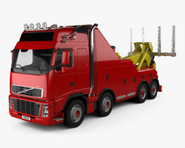 Volvo FH 拖车 2008 3D模型