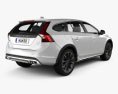 Volvo V60 D4 Cross Country 2018 3Dモデル 後ろ姿