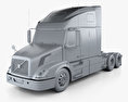 Volvo VNL (670) Camion Tracteur 2014 Modèle 3d clay render