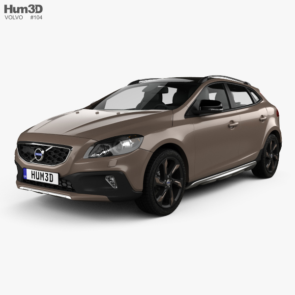 Volvo V40 D3 Cross Country 2018 3Dモデル
