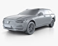 Volvo V90 T6 Cross Country 2019 3D 모델  clay render