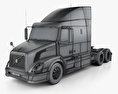 Volvo VNL (630) Tractor Truck 2014 3d model wire render