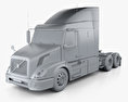 Volvo VNL (630) Tractor Truck 2014 3d model clay render