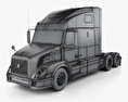 Volvo VNL (660) Tractor Truck 2014 3d model wire render