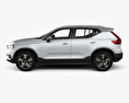 Volvo XC40 with HQ interior 2020 3d model side view