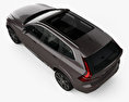 Volvo XC60 T6 Inscription mit Innenraum 2020 3D-Modell Draufsicht
