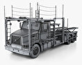 Volvo VAH (200) Car Carrier Truck 2015 3D 모델  wire render