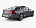 Volvo S90 with HQ interior 2020 3d model back view