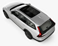 Volvo V90 T6 Cross Country 带内饰 2019 3D模型 顶视图