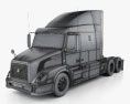Volvo VAH (630) 트랙터 트럭 2017 3D 모델  wire render