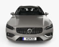 Volvo V60 T6 Inscription 2021 3D模型 正面图