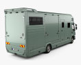 Volvo FE Roelofsen-Raalte RR2 Horse Truck 2021 Modelo 3d vista traseira