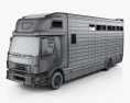 Volvo FE Roelofsen-Raalte RR2 Horse Truck 2021 3Dモデル wire render