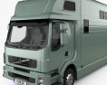 Volvo FE Roelofsen-Raalte RR2 Horse Truck 2021 3Dモデル