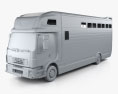 Volvo FE Roelofsen-Raalte RR2 Horse Truck 2021 3d model clay render