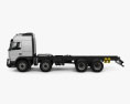 Volvo FMX Globetrotter Cab Chassis Truck 4-axle 2018 3d model side view