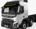 Volvo FMX Globetrotter Cab Fahrgestell LKW 4-Achser 2018 3D-Modell