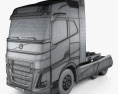 Volvo FH Tractor Truck 2020 3d model wire render