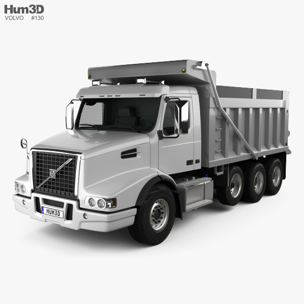 Volvo VHD Dump Truck 4-axle 2023 3D model