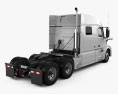 Volvo VNL Low Roof Sleeper Cab Tractor Truck 2014 3d model back view