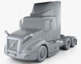 Volvo VNL Day Cab Tractor Truck 2022 3d model clay render