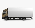 Volvo FL Box Truck con interni 2016 Modello 3D vista laterale