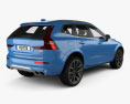 Volvo XC60 T6 R-Design mit Innenraum 2020 3D-Modell Rückansicht