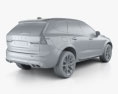Volvo XC60 T6 R-Design з детальним інтер'єром 2020 3D модель