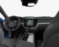 Volvo XC60 T6 R-Design com interior 2020 Modelo 3d dashboard