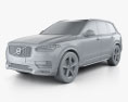 Volvo XC90 Heico with HQ interior 2019 3d model clay render