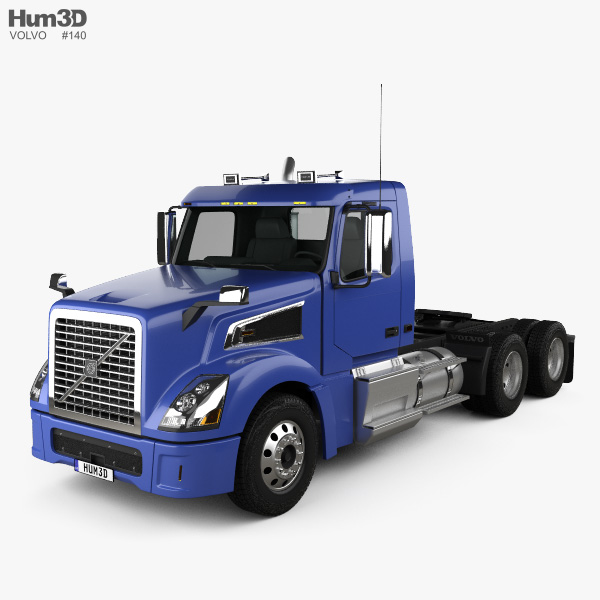 Volvo VNL VT64T 800 Day Cab Tractor Truck 2014 3D model
