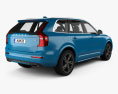 Volvo XC90 T6 R-Design 2018 3Dモデル 後ろ姿