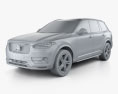 Volvo XC90 T6 R-Design 2018 3D 모델  clay render