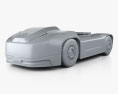 Volvo Vera Autonomous Prototype Tractor Truck 2020 3d model clay render