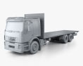 Volvo FE Flatbed Truck 2021 3d model clay render