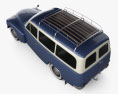 Volvo PV445 PH Duett 1958 3D-Modell Draufsicht