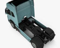 Volvo Electric Sattelzugmaschine 2020 3D-Modell Draufsicht