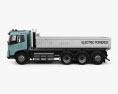 Volvo Electric Tipper Truck 2020 3d model side view
