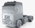 Volvo F10 トラクター・トラック 1987 3Dモデル clay render