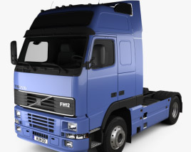 3D model of Volvo FH12 Globetrotter XL Tractor Truck 2-axle 2000