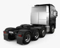 Volvo FH16 750 Globetrotter Cab Camión Tractor 4 ejes 2022 Modelo 3D vista trasera