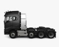 Volvo FH16 750 Globetrotter Cab Camion Tracteur 4 essieux 2022 Modèle 3d vue de côté