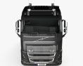Volvo FH16 750 Globetrotter Cab 牵引车 4轴 2022 3D模型 正面图