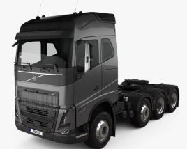 Volvo FH500 Globetrotter Cab Camión Tractor 4 ejes 2022 Modelo 3D