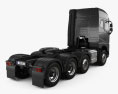 Volvo FH500 Globetrotter Cab Camión Tractor 4 ejes 2022 Modelo 3D vista trasera