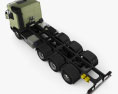 Volvo FMX Day Cab Chassis Truck 4-axle 2023 3d model top view